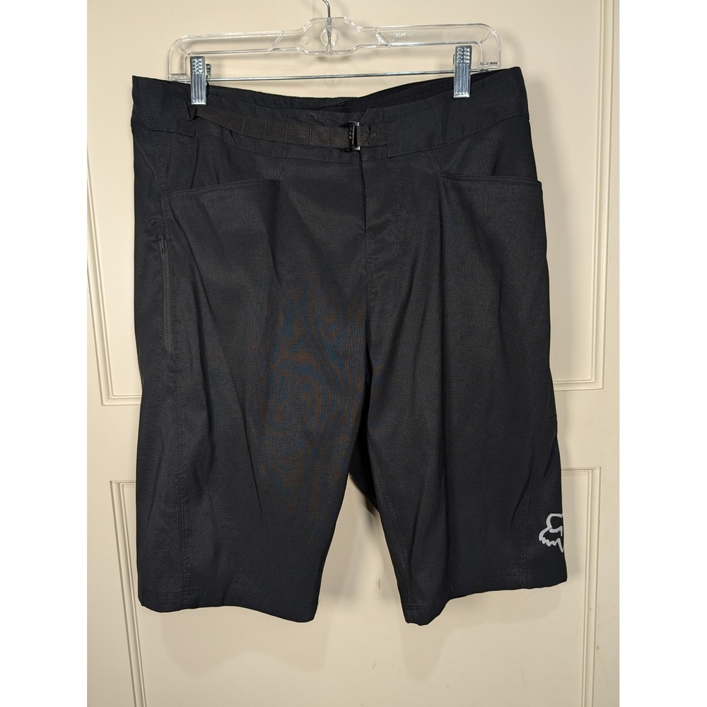 Fox Racing Ranger Mens Black Mountain Bike MTB Shorts with Padded Liner Size 32